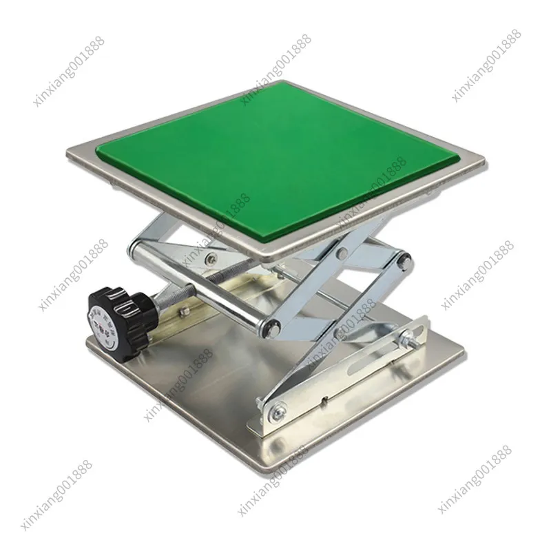 For Stainless Steel Manual Lifting Platform with Level & Infrared Stand, Universal for Lab Equipment/Garbage Disposal