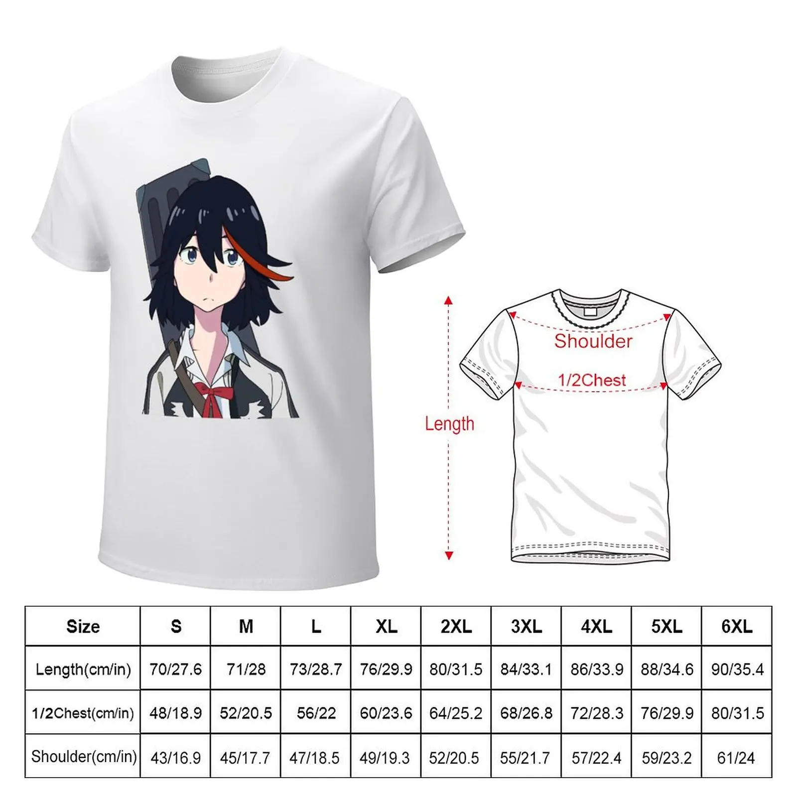 Ryuko Matoi T-Shirt hippie clothes kawaii clothes customs design your own mens t shirts pack