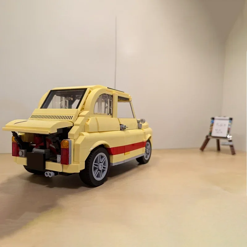 918 pçs fiat ss abarth mod criado modelo blocos de construção construção brinquedos criativos tijolo presente natal crianças presentes aniversário
