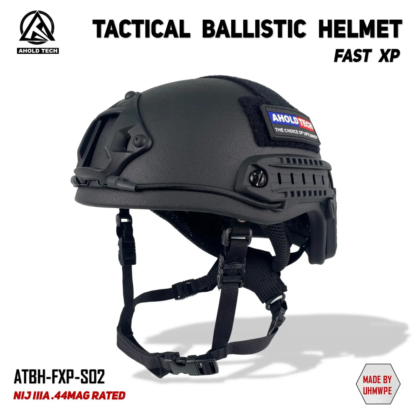Пуленепробиваемый шлем Aholdtech FAST XP, тактический PE Aramid ISO NIJ IIIA 3A CAM FIT BOA Dial EPIC Liner High Cut, пуленепробиваемый шлем