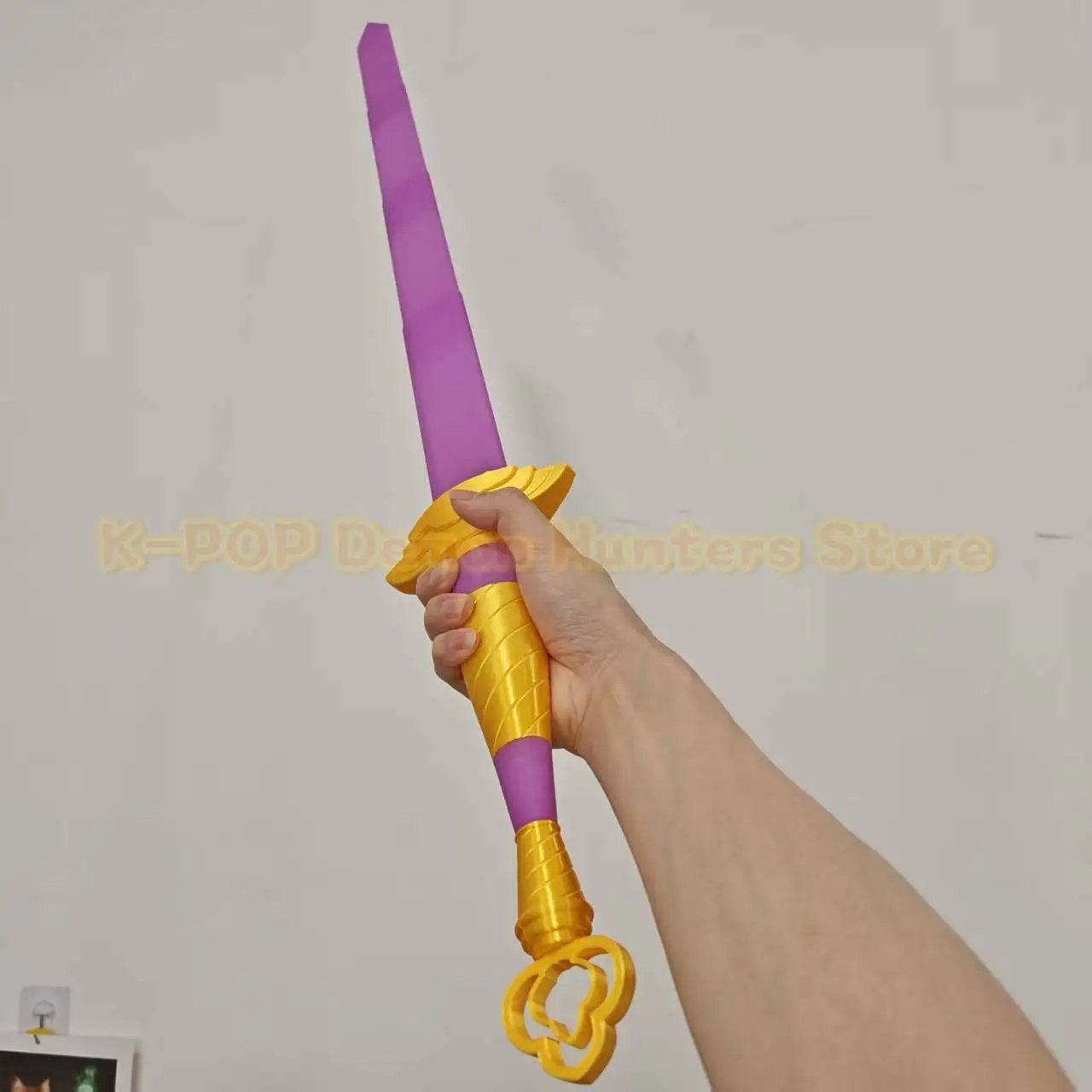 New Rumi Cosplay 3D Printed Long Knife Girls Group Roleplay Sword Ornament Props Demons Hunter KPop Costume Accessories