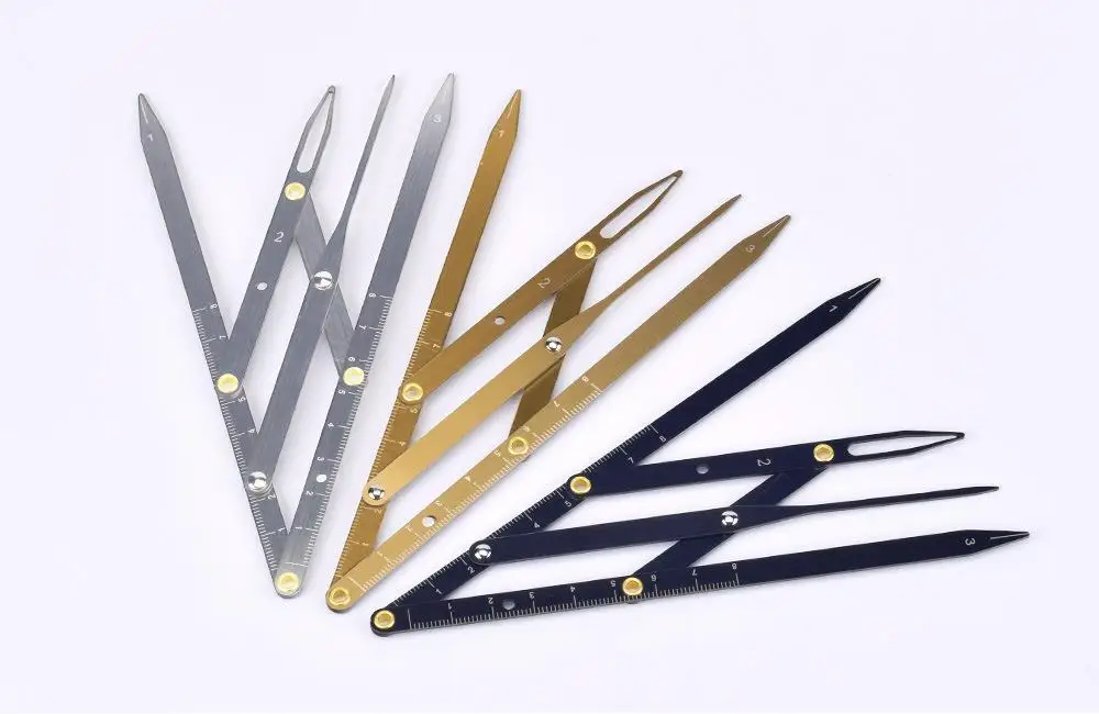1pc Edelstahl Microblading Balance Positionierung Äquidistan Dreieck Augenbraue Mapping Lineal Golden Ratio Sattel Make-Up-Tool – Detail 29