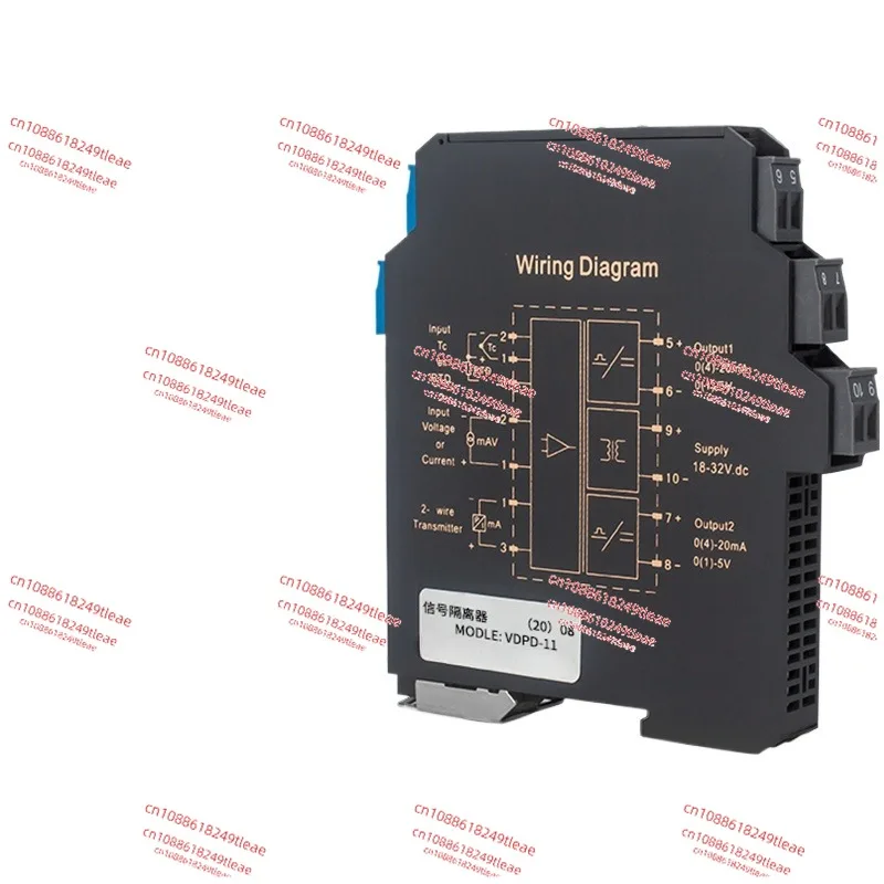 DC signal isolator 4-20mA one-in-two-out conversion RS485 module 0-10V analog current voltage