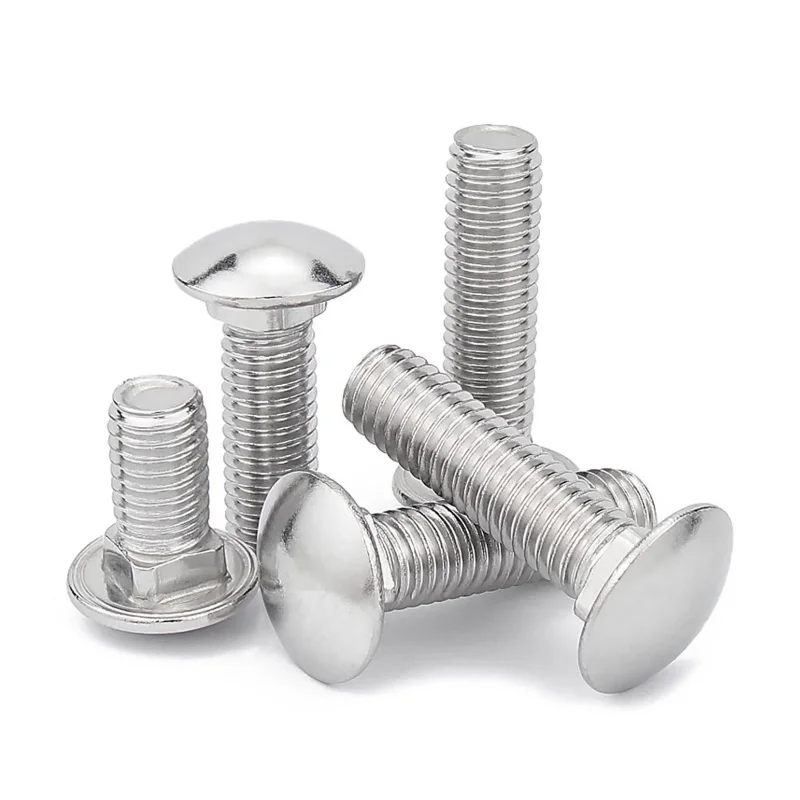 النقل الترباس M6 M8 M10 M12 316 الفولاذ المقاوم للصدأ الجمالون جولة رئيس ساحة الرقبة النقل المسمار مدرب الترباس ل الرف مكتب الأثاث #6