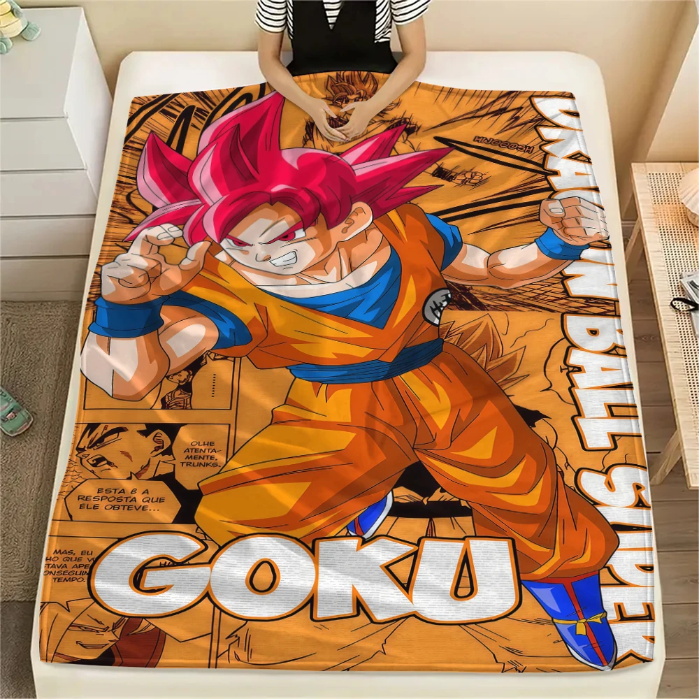 Dragon Ball Piccolo Flannel Blanket Trendy Print Great For Sofa Bedroom Chair Bed Picnic Travel -HE15