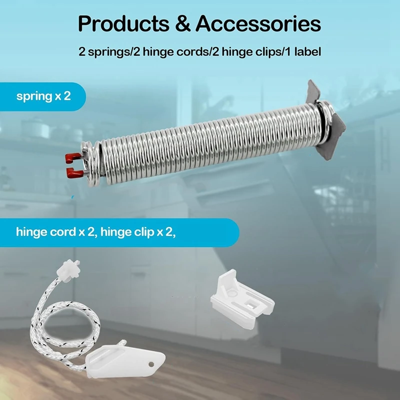 12004119 for Dishwasher Door Spring Kit Dishwasher Door Spring 00754866 12004119 Dishwasher Door Spring Kit-A28R