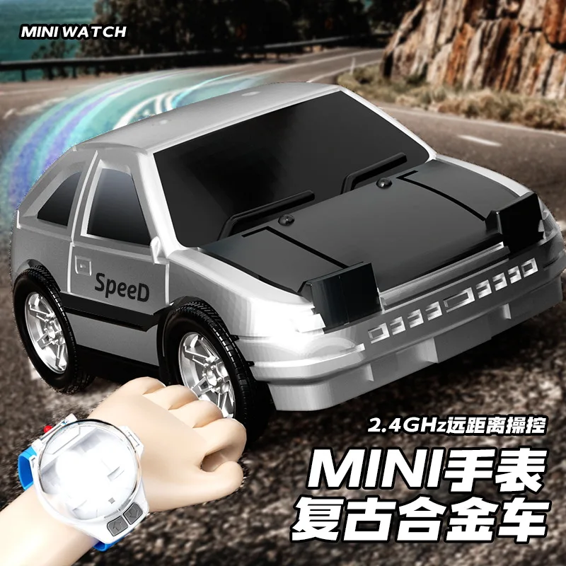 New Mini Watch Remote Control Car Luminous Racing Rc Model Children'S Toys Holiday Gift