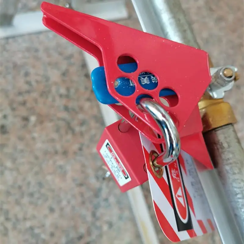 Wedge Ball Valve Lockout Device, Industrial Pipeline Valve Lock Safety Isolation for Factory Maintenance