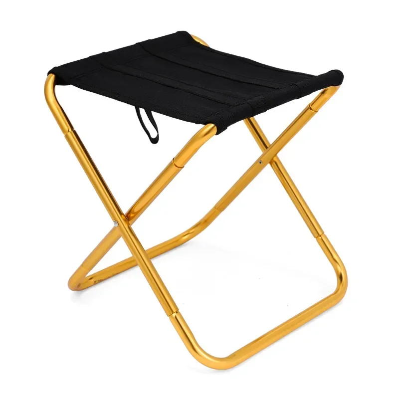 Outdoor Portable aluminium alloy Folding Chairs Fishing Stools Travel Camping Bench Train And Subway Queuing Benches