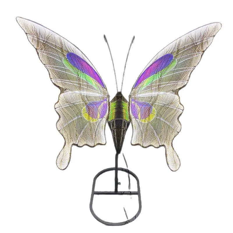 

Wrought iron electric luminous simulation butterfly, road guide wedding stage arrangement pendant ornament