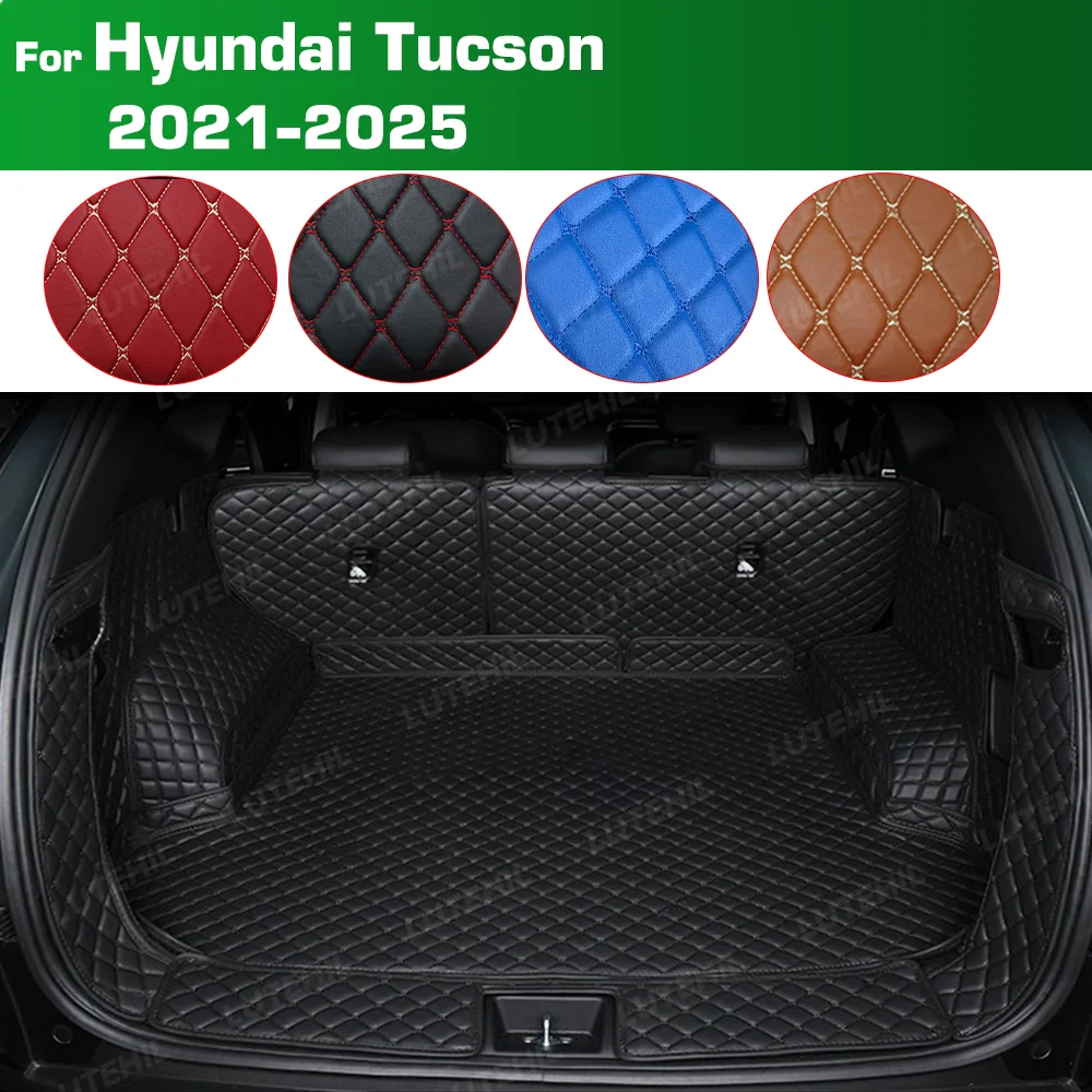 

LUTEHIL для Hyundai Tucson 2021 2022 2023 2024 2025 автоматический коврик для багажника с полным покрытием, автомобильный защитный багажник, аксессуары для интерьера