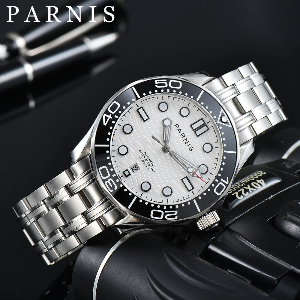 

Parnis 42mm New Arrival Miyota8215 Automatic Mechanical Men Wristwatch