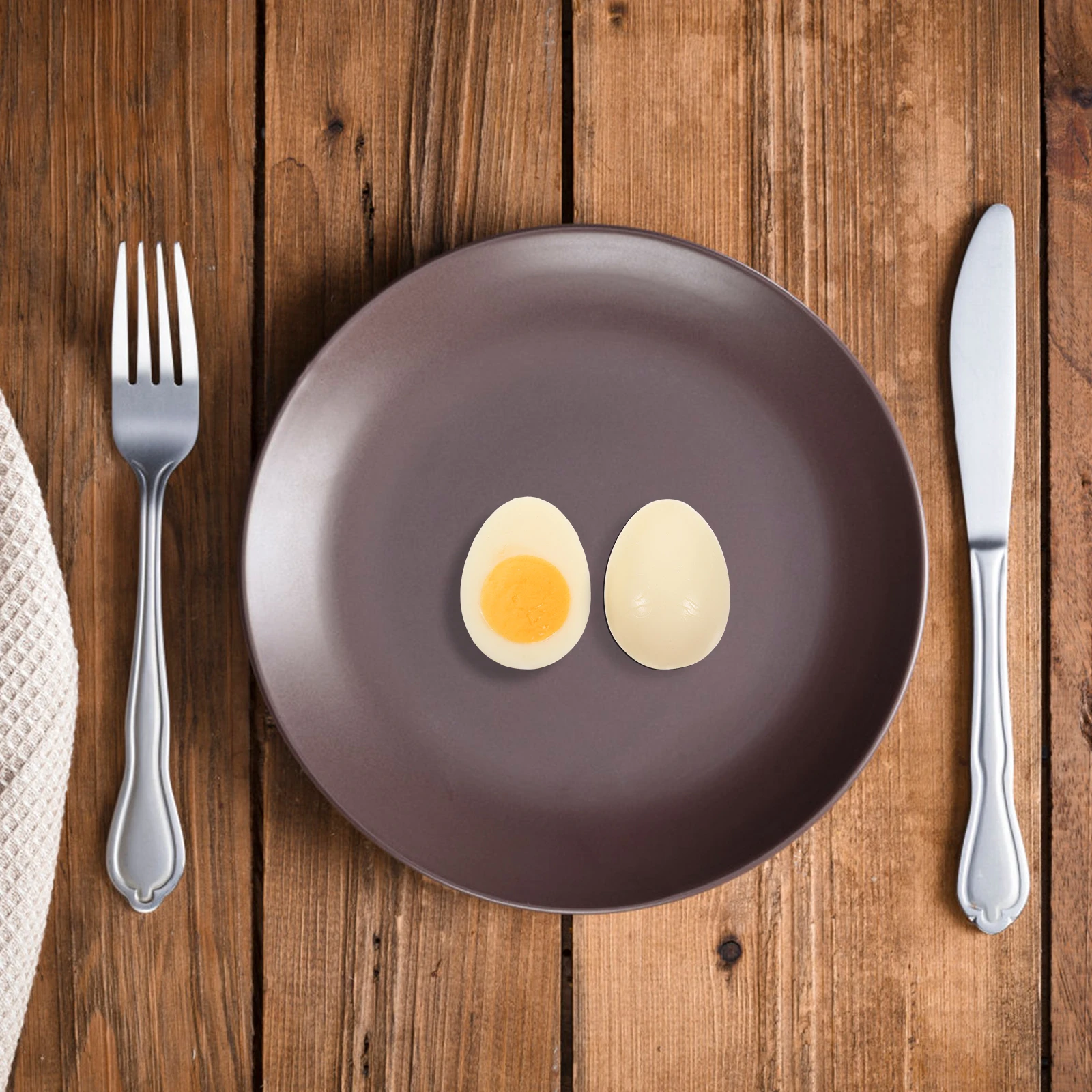 4 Pcs Fake Egg Imitation Eggs Food Models for Photography Other Simulated Orange Artificial Display