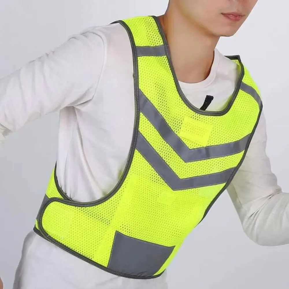 

with Storage Bag Reflective Vest Night Warning Waterproof Reflective Safety Jacket Lightweight High Visibility