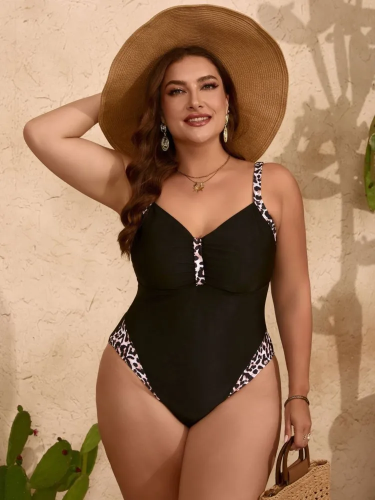 L-5XL حجم كبير ارتفاع الخصر بيكيني المرأة رفع حجم كبير ملابس السباحة الصيف Mujer حجم كبير البطن تحكم ملابس السباحة بيكيني مجموعات