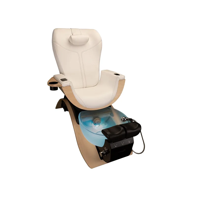 

Pedicure Chair with Electric Foot Massage and SPA Foot Bath, Reclining Nail Salon Chair