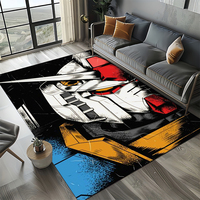 27 Style New Gundam Cartoon Robot Gift 3D Carpet Rug for Bedroom Living Room Home Sofa Decoration,kid Decor Floor Mat