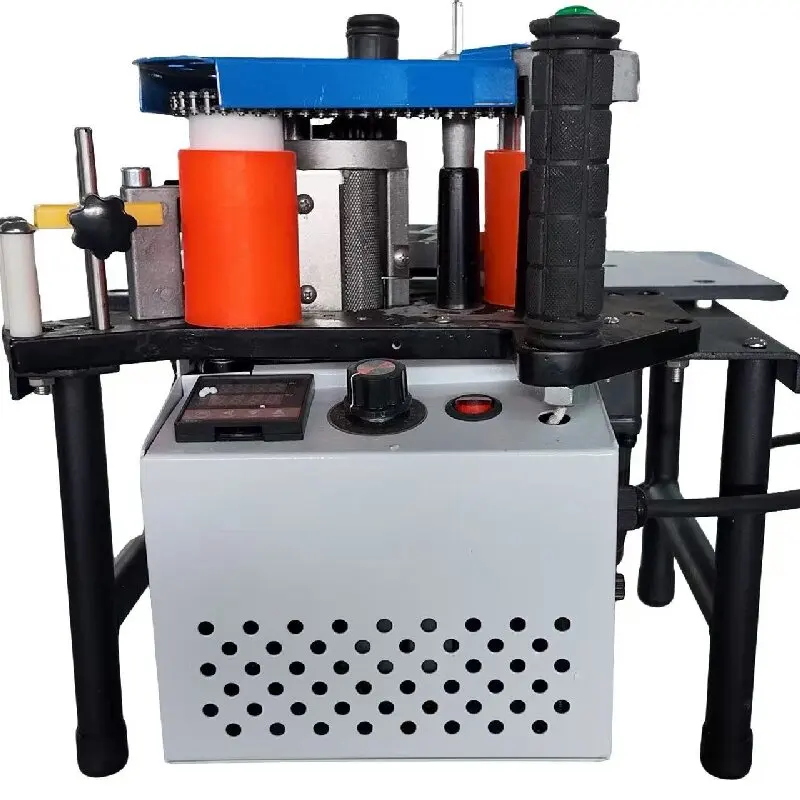 Portable PVC edge banding machine, mini woodworking gluing equipment for plywood processing
