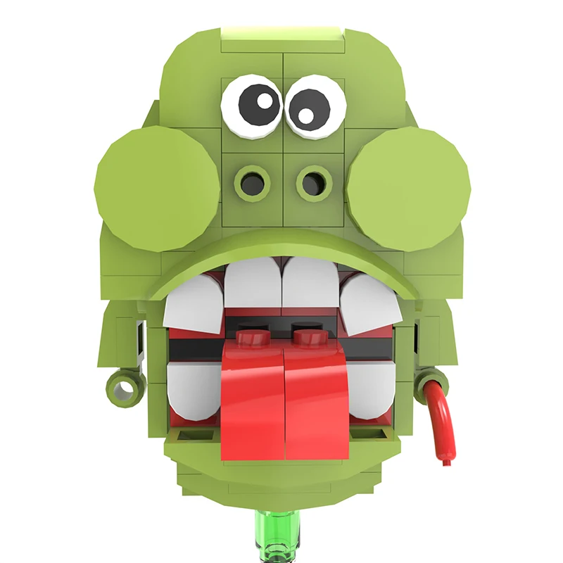 BuildMOC Movies Slimer White Ghosts Action Figures Bricks Ghostbustered Gluttonous Slimeral Brickheadzs Building Blocks Kid Toys