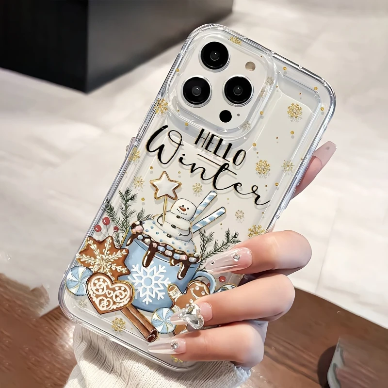 Christmas-themed phone case，Suitable for iPhone 17, 16, 15, Plus, Pro, Max series of mobile phones - for use as a gift - náhled 4