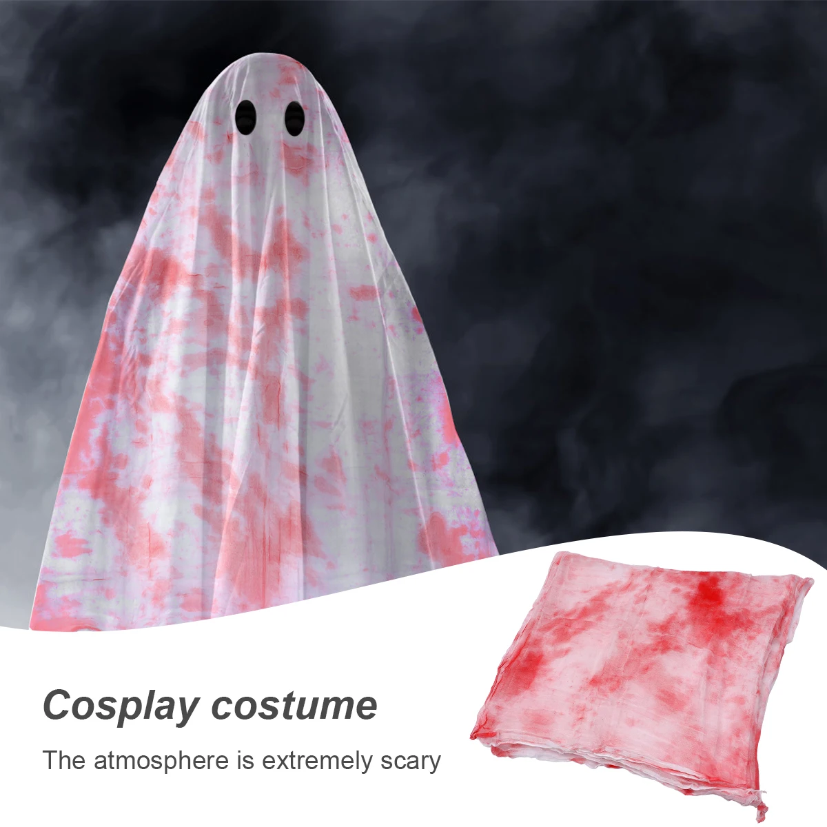 

Tablecloths Blood-stained Gauze Layout Prop Decorate Halloween Decorative Party Supplies Red