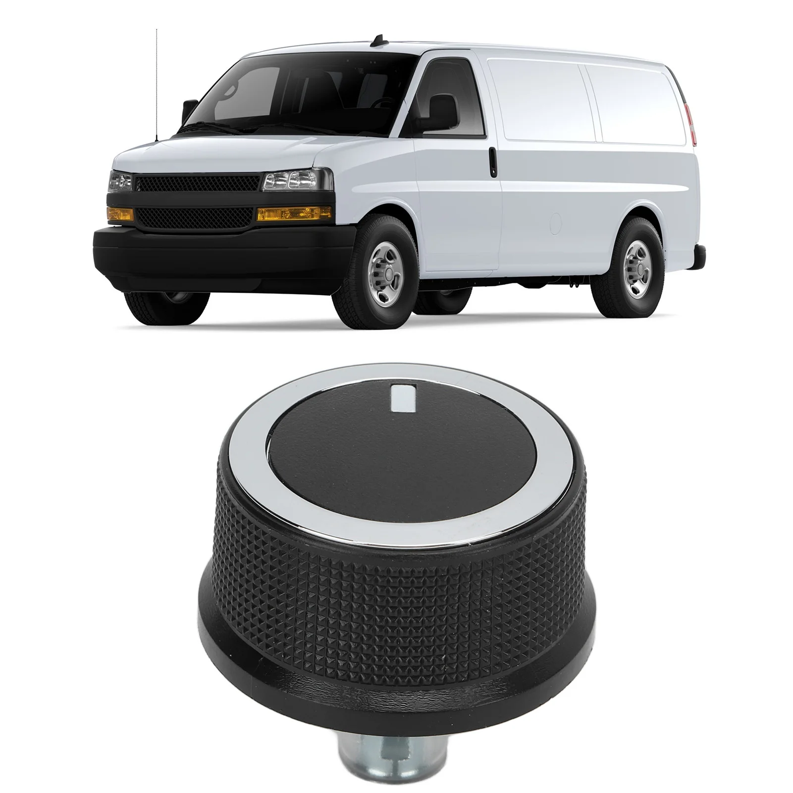 Heater Air Conditioner Temperature Control Knob 84141127 Replacement for Express 1500 08-17