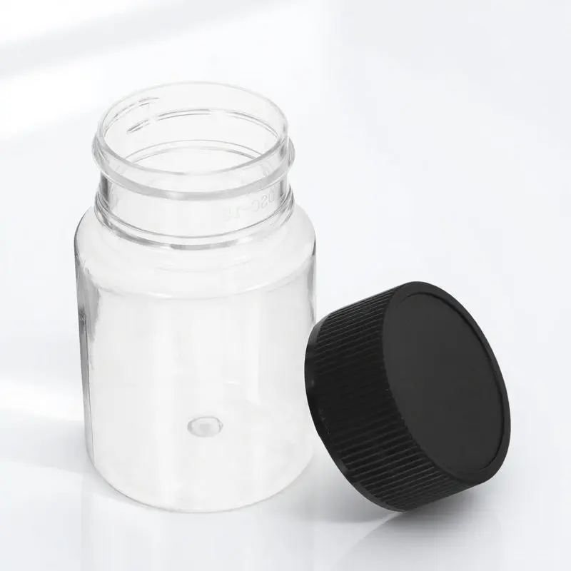 12Pcs Sampling Bottles Clear Wide Mouth Plastic Vials Leak Proof Screw Caps 50Ml Small Sample Bottles for Lab Travel Storage