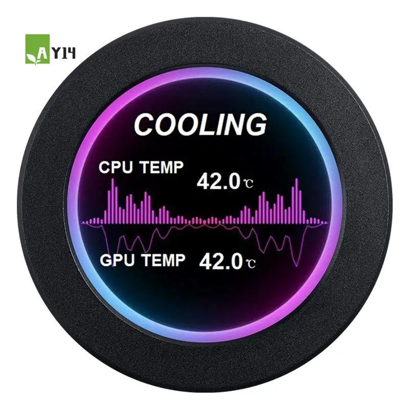 

AY14 -2.1 Inch Round Screen IPS LCD Display DIY Covering 360 Water Cooling PC CPU GPU Monitor For Aida64