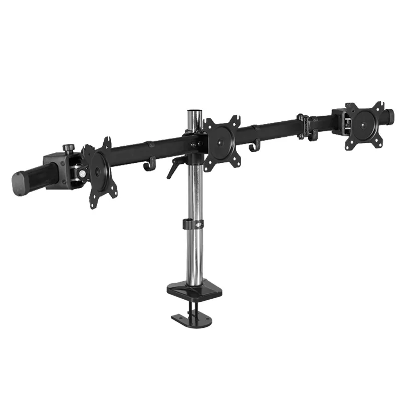 Multi-angle adjustment Three-screen monitor Monitor arm Office desktop clip table Installation horizontal vertical screen
