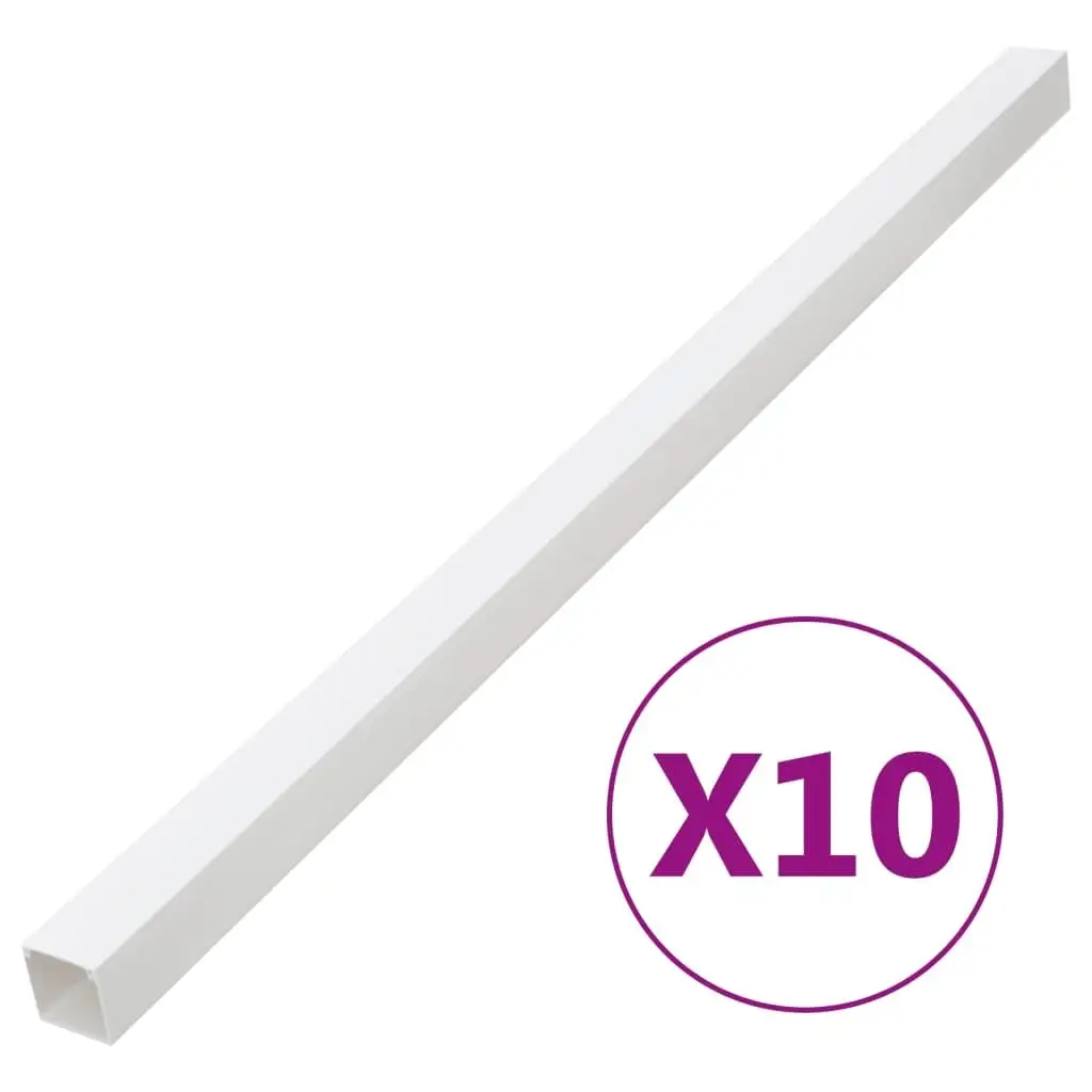 40x25mm PVC Cable Trunking - 10m Length for Neat Wiring Solutions