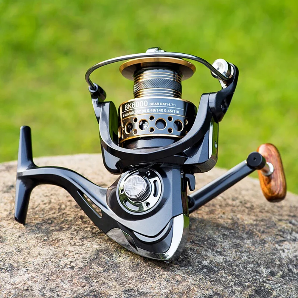 

Lightweight Spinning Reel 2000 3000 4000 5000 6000 7000 Coil 5.2 1 Lure Fishing Reels Tackle for Trout Peche Bass Pike Zander