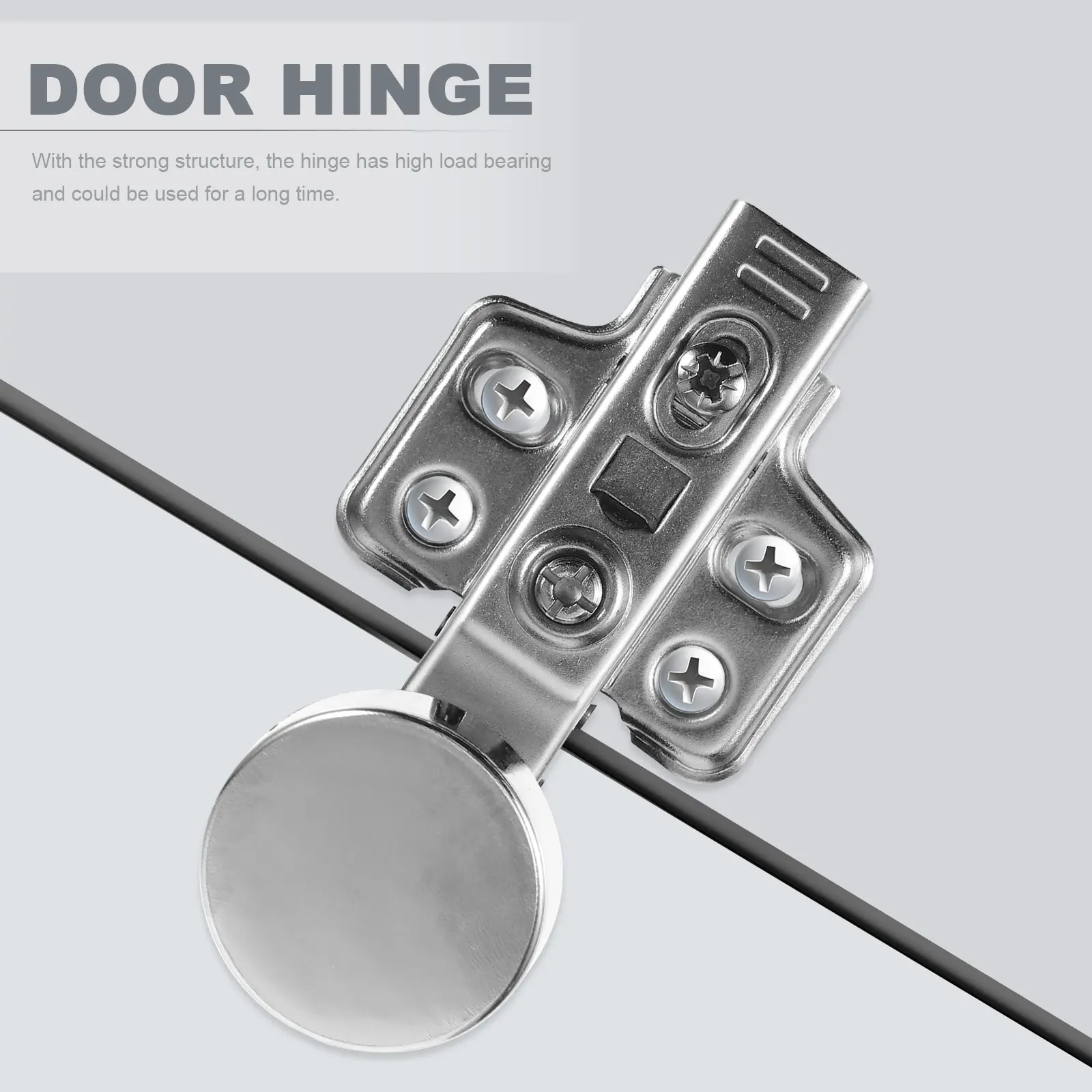 

2 Pcs Hydraulic Glass Thickened Buffer Damping Cabinet Door Hinges Heavy Duty Wardrobe Cupboard Inner Hinges Cold Rolled Steel