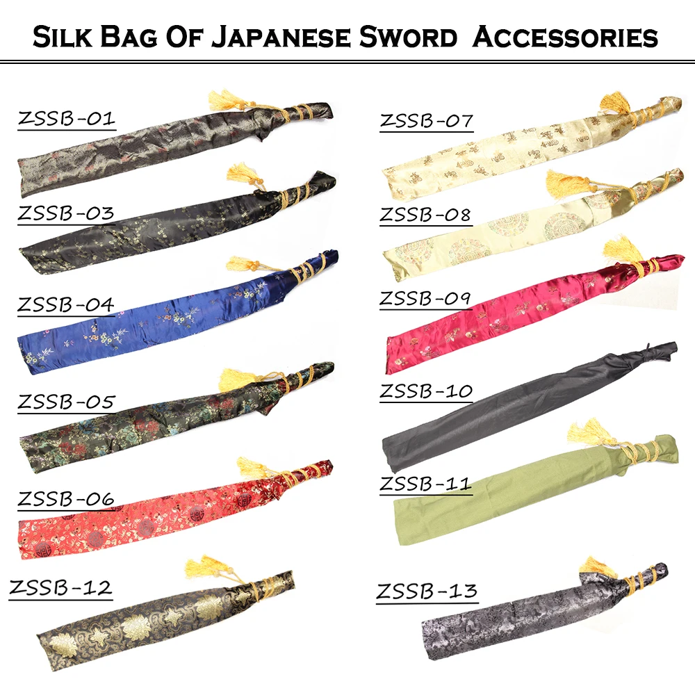 Sword Bag, Japanese Samurai Sword Pocket, Fabric, Cotton Bag,  13 Colors To Choice New Brand Supply For Katana Wakizashi