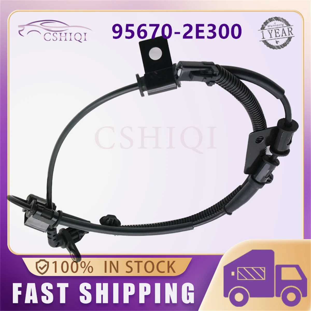 

95670-2E300 956702E300 Датчик скорости переднего левого колеса ABS для 2005 2006 2007 2008 2009 Hyundai Tucson JM Kia Sportage 2.0L