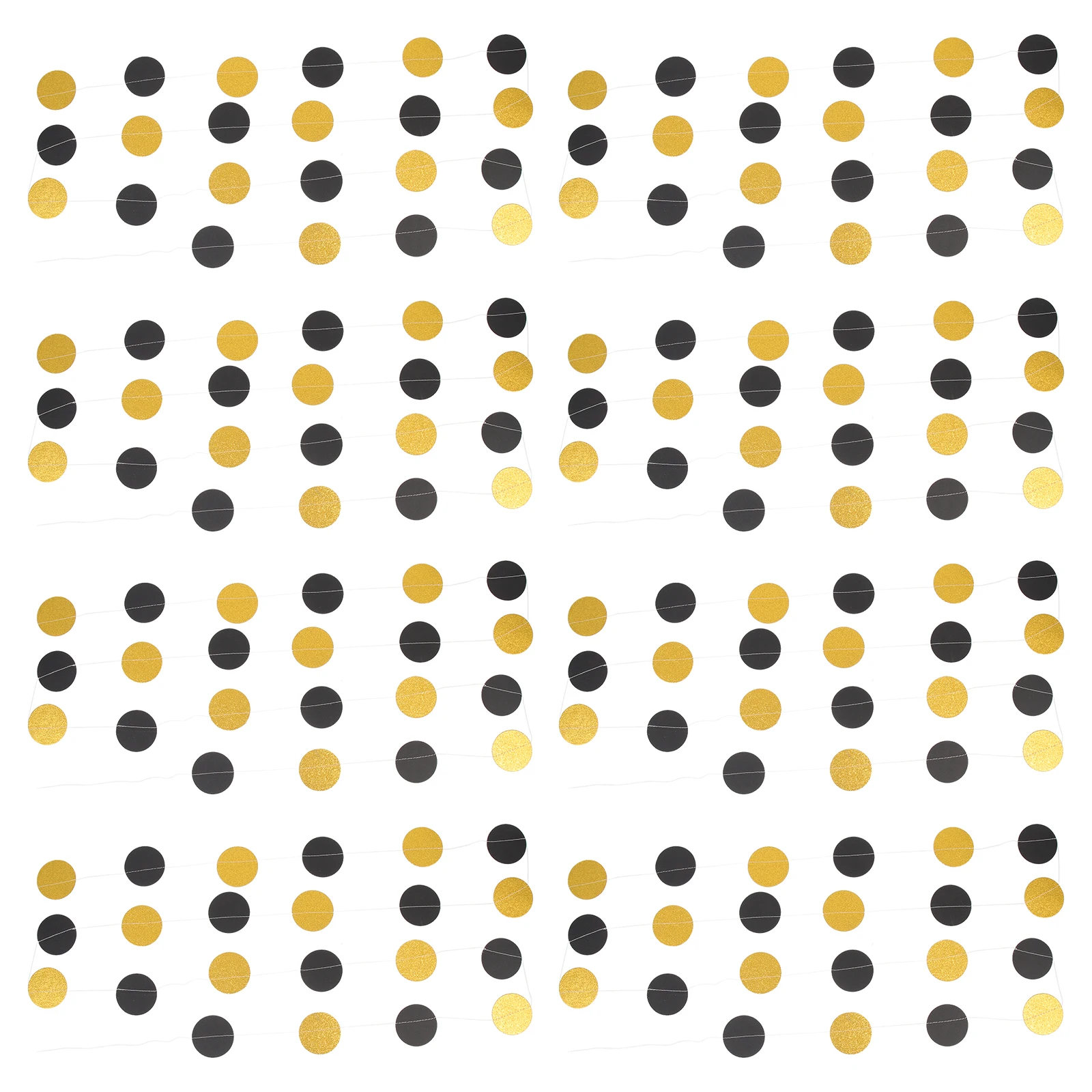 

Shiny Gold Lavender Round Disc Streamer Paper Garlands Decorative Banner Party Supplies Unique Hanging Pendant Garland Wedding