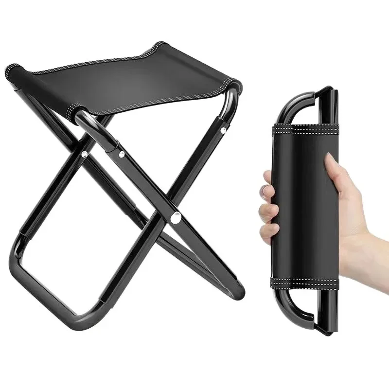 Portable Folding Picnic Stool, Fishing Chair, Ultra Light Furniture, Alloy Folding Stool, Camping Chair