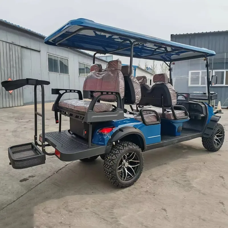 Multi Functional Off-Road Cart Sightseeing Hotel Security Patrol Car Electric Four-Wheel 4 6 8 Seats Utility Vehicle Golf Cart