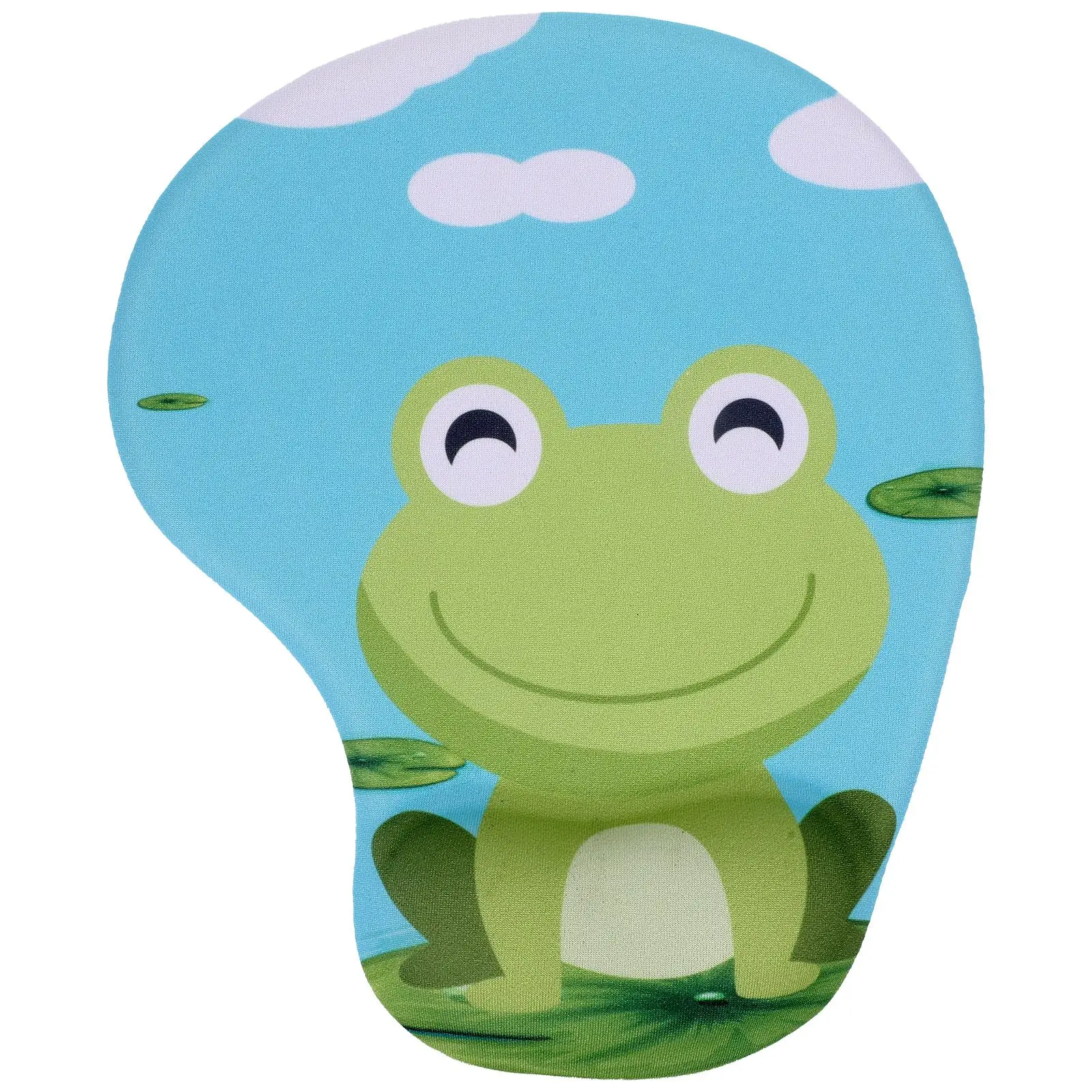 

Frog Mouse Pad Pads Computer Cushion Desk Desktop with Wrist Support for Girl Home