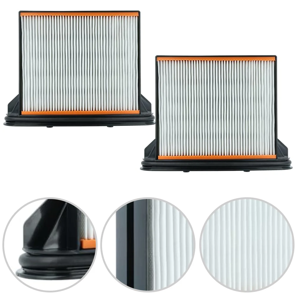 Juego de 2 filtros HEPA de repuesto para aspiradora industrial Bosch GAS 25 L SFC 50 25 50 M, para aspiración en húmedo y en seco, reutilizables y fáciles de limpiar