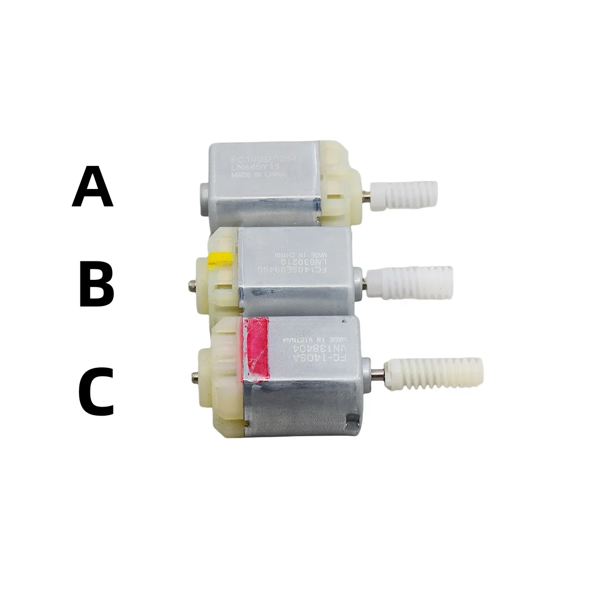 DC 12V Mabuchi FC-140SA Motor FC140SE Electric Motor Plastic Gear Worm Shaft for Auto Car Door Lock Folding Mirror Actuator