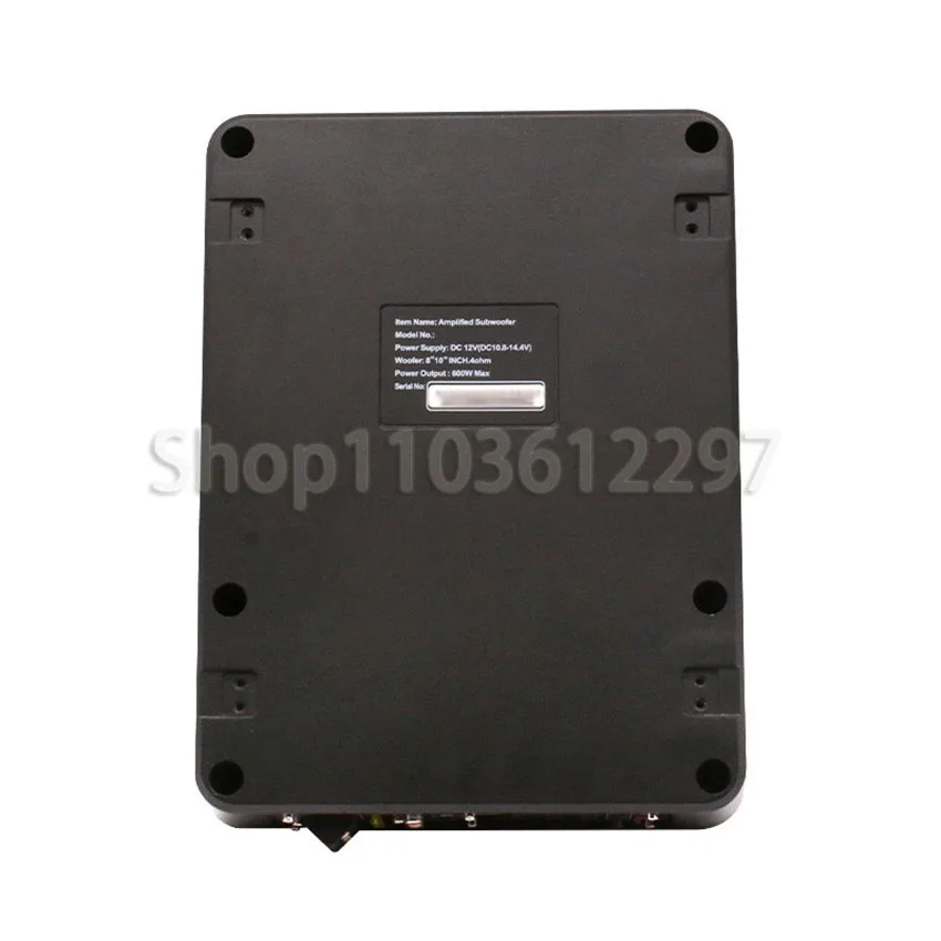 8/10Inch CarSubwoofer Audio 600W High-power Aluminum Alloy Speaker Underseat Woofer Modification Ultra-thin Amplified Subwoofer