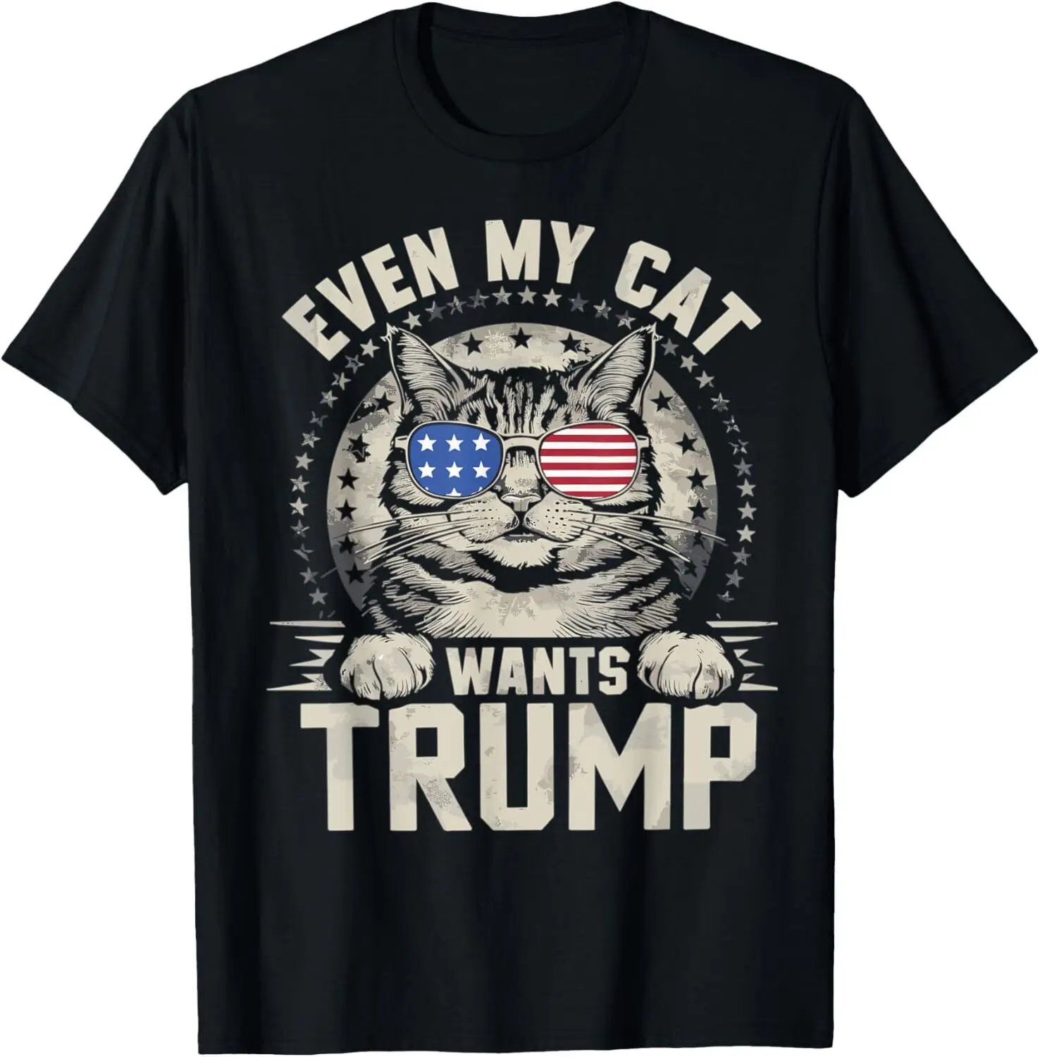 Even My Cat Wants Trump 2024, Love Cats Love Trump T-Shirt S-5XL