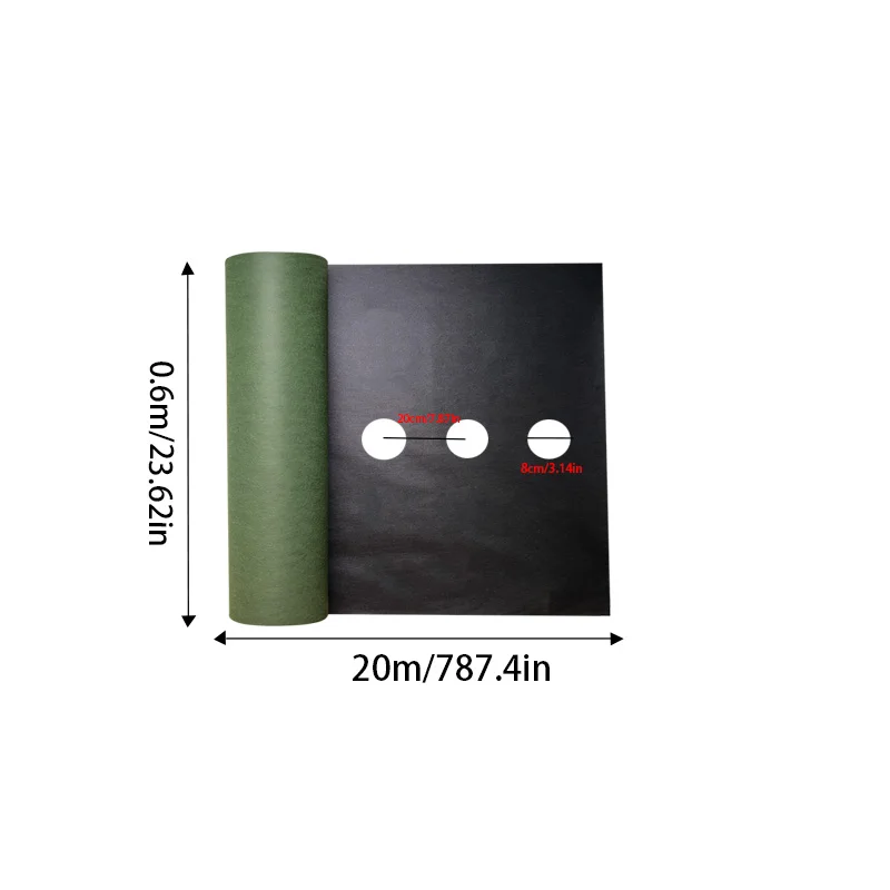 High Tenacity Non-Woven Fabric Anti-Weed Mat for Outdoor Field Planting Root Protection Weed Suppression Practical Material