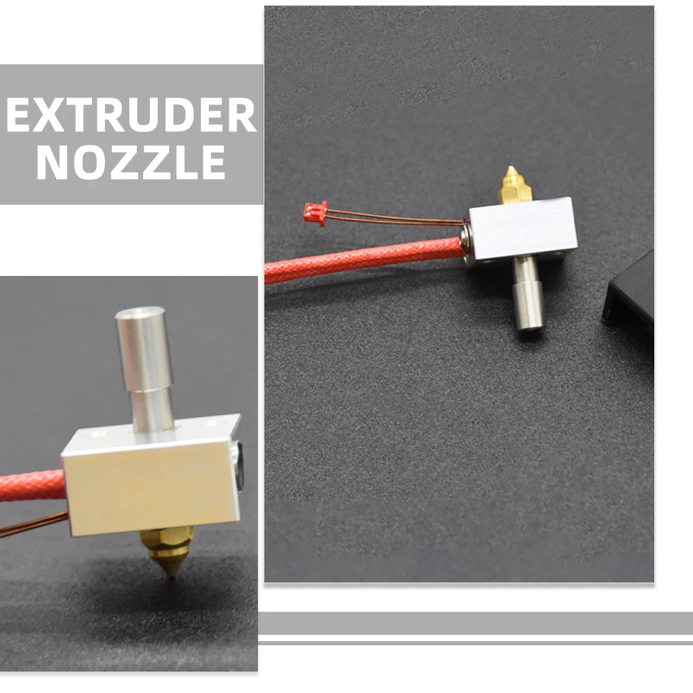 

1Set 3D Printer Fitting Device Head Durable High Temp Nozzle Chrome Zirconium Copper Precise Design Easy Installation