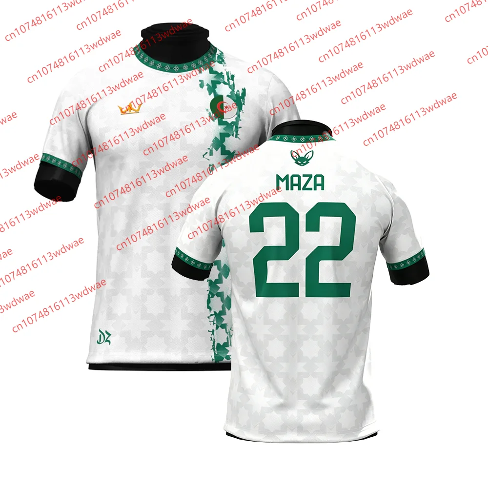 Algeria Style clothing Football Jersey Quick-Drying Mahrez 7 Jersey Outdoor football Jersey training Maza 22 Jersey Kid Tee