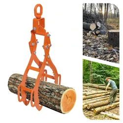 2650lbs 4 Claw Log Lifting Tongs  Heavy Duty Steel Lumber Skidding Lifting Clamps