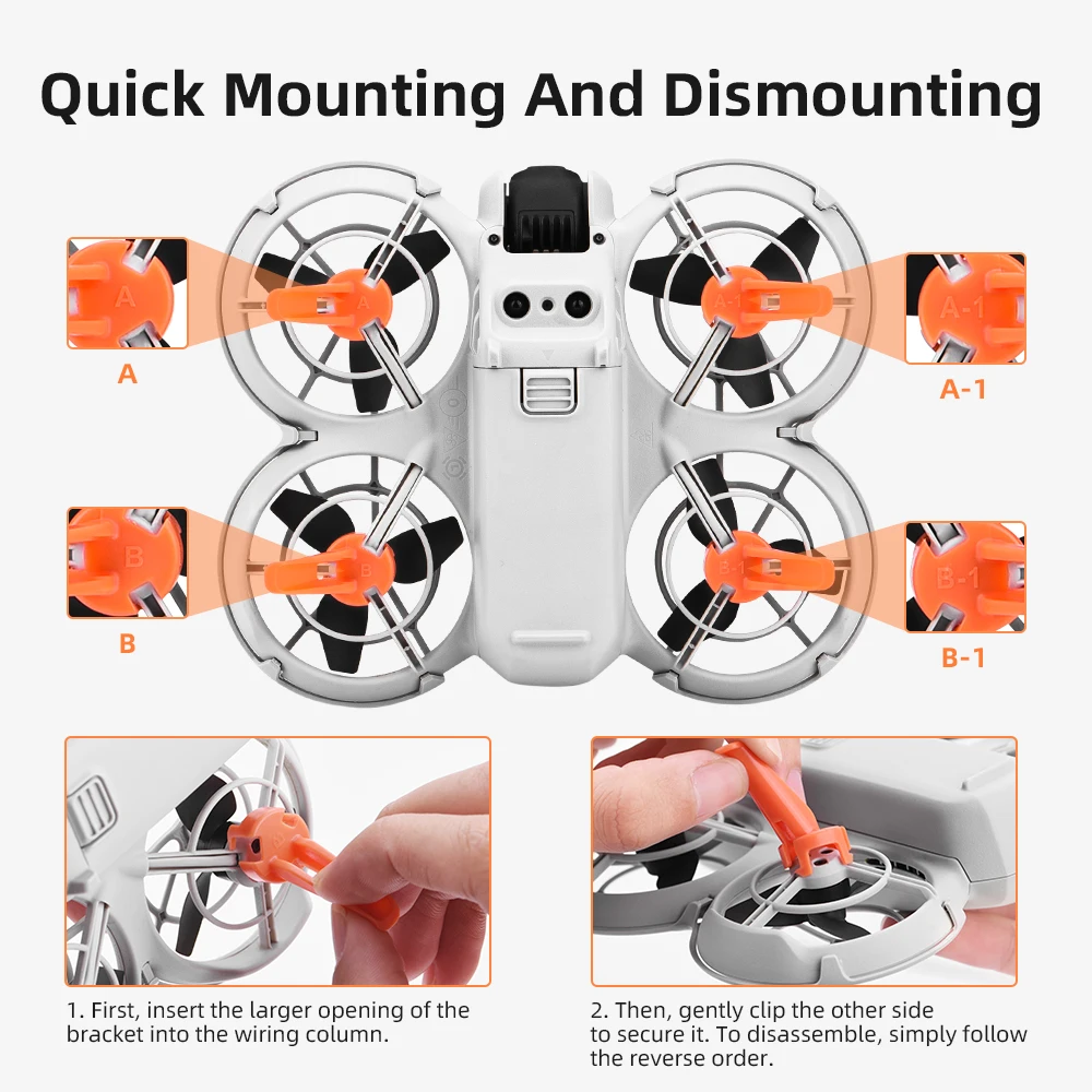 معدات الهبوط BRDRC لطائرة DJI NEO Drone تدعم الجسم وتمديد الساق واقية للقدم ملحقات دعامة سريعة الإصدار