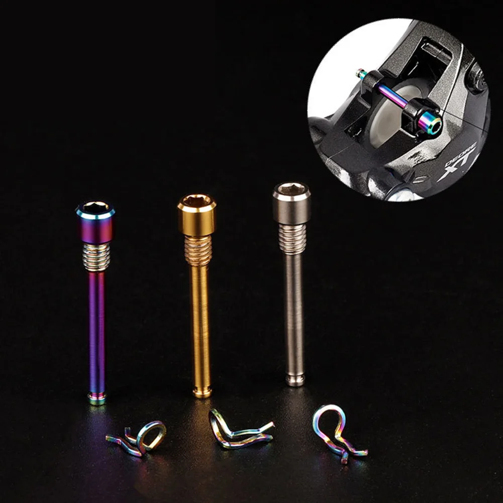 Bicicleta freio a disco hidráulico Pad parafusos, titânio liga fixação Pin inserções, pinça parafusos, Retentor Pin, Circlip para Shimano XTR, Novo