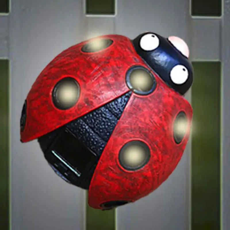 Solar Ladybug Garden Decor Outdoor Solar Lights Solar Light For Outside Garden Waterproof Tabletop Lanterns For Outside Patio