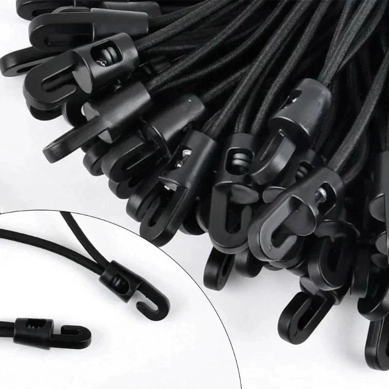 Multifunctional Elastic Bungee Ropes with Hook for Camping Luggage Bikes Cars Cord Fixed Ties High Elasticity Expander Rope Tool